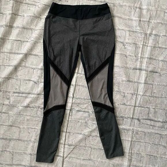 Avia Pants - Avia women S pull on multicolor compression leggings with mesh leg sides
